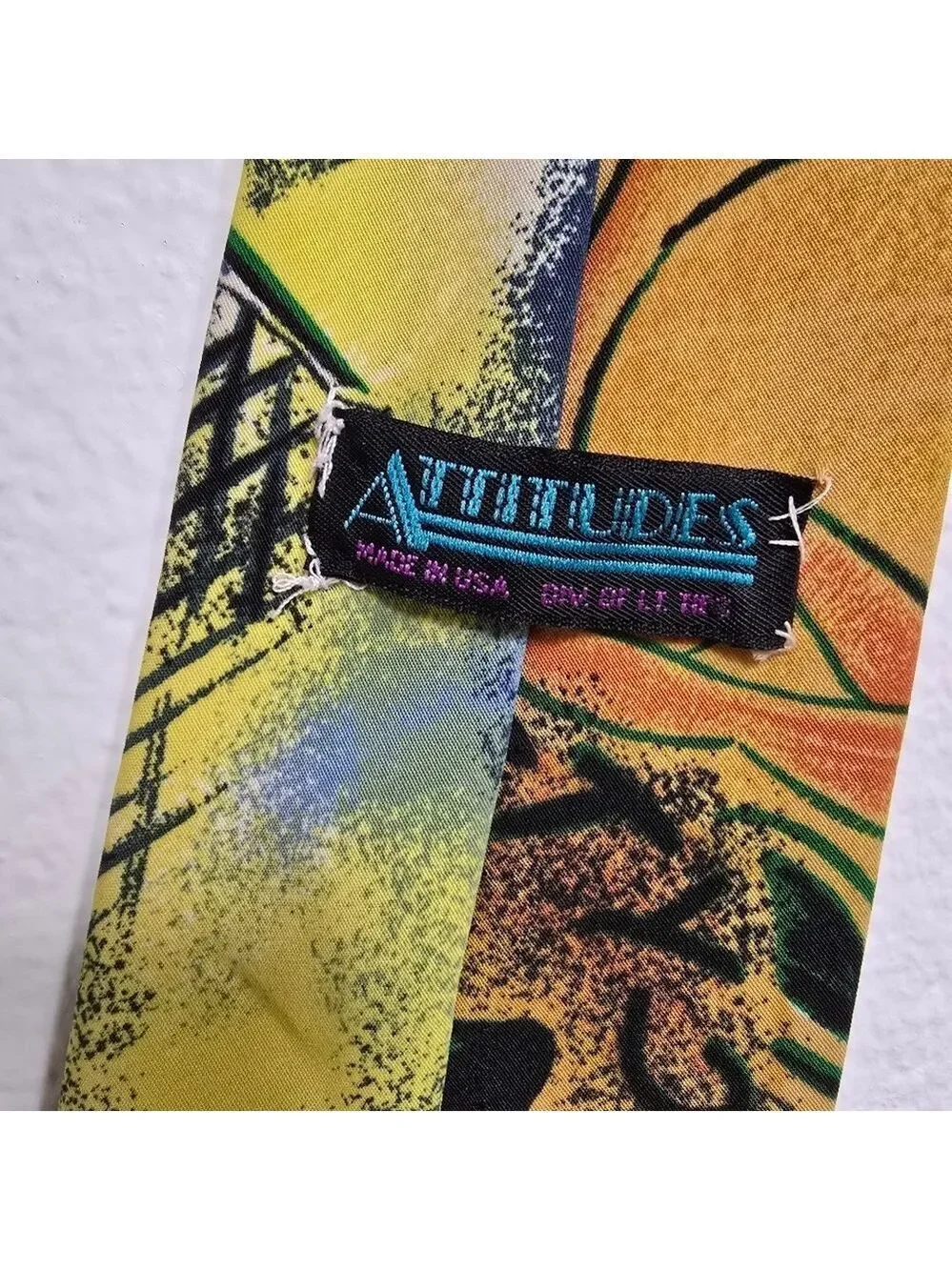 Vintage Attitudes Artsy Retro Art Print Tie Abstract Woman Graphic Necktie